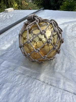 Flutuadores de peixe de vidro japonês -Champanhe -Médio - Imagem 1 de 4