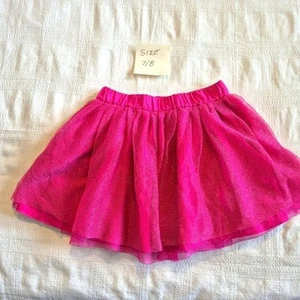 Gymboree girls size 7/8 or Medium sparkly purple tulle lined skirt VGUC - Picture 1 of 6