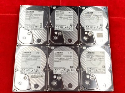 6 LOT TOSHIBA DT01ACA200 2TB 7200RPM 3.5" SATA PC HARD DRIVE 6Gb/s (12TB) - Image 1 of 4