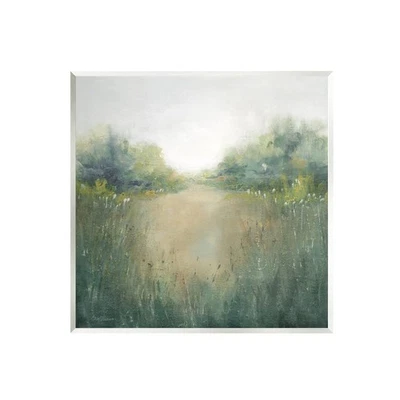 Arte de placa de pared de paisaje de estanque verde exuberante por Carol Robinson pintura de naturaleza Foto 1 de 4