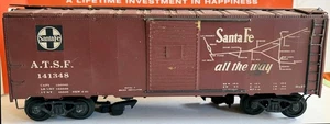 ALL NATION TUSCAN RED SANTA FE BOX CAR ATSF 141348 BRASS over WOOD RTR - Picture 1 of 7