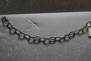 Armbrust 0,925 Sterlingsilber AUSGEFALLEN abgeflachtes Kettenarmband USA - Bild 1 von 2