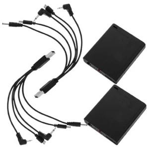 2 Pcs Externe Power -Box Multi-Jack-Netzteil Tragbare Stromversorgung - Zdjęcie 1 z 12