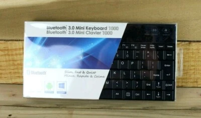 BRAND NEW SEALED Adesso Bluetooth 3.0 Mini Keyboard 1000 For Android (AMX) - Image 1 of 4
