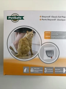 Staywell PetSafe 917 Cat Flap Door 4 Way Locking with Tunnel Upto 60mm Thick - Picture 1 of 9
