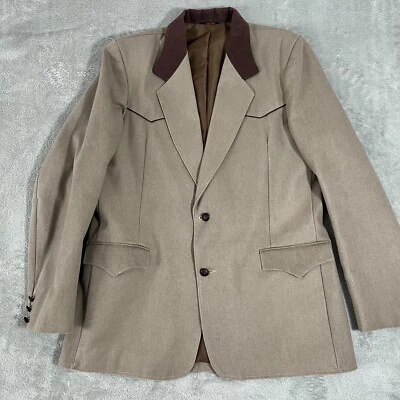 Blazer Pioneer Wear Para Hombre Marrón (XL) Lona Pesada Extra Grande Marrón De Colección Foto 1 de 4