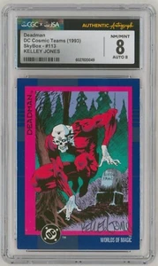 CGC JSA SS 8 SIGNED Kelley Jones DC Cosmic Teams Art Card ~ Deadman NM/MINT - Picture 1 of 2