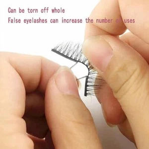 34pcs Reusable Self Adhesive Glueless Strip Eyelashes With Glue Eyelashes New F5 - Picture 1 of 9