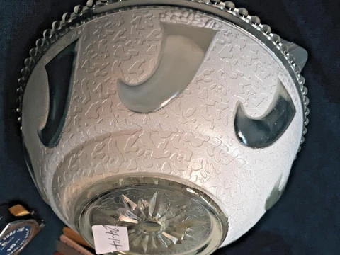 Vintage ART DECO 10" Ceiling Light Glass Cover Antique FIXTURE Globe 24-14 Cover