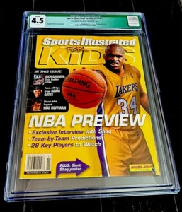 SHAQ SHAQUILLE O’NEAL RARE SPORTS ILLUSTRATED FOR KIDS SI 2001 LA LAKERS CGC 4.5 - Picture 1 of 3