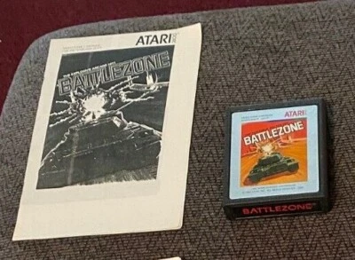 BATTLEZONE Atari 2600 videogame cartridge1983 includes manual NTSC BATTLE ZONE - Image 1 of 2