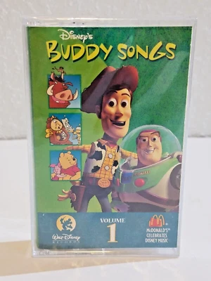 New sealed Disney Buddy Songs Volume 1 McDonald's Promo Cassette Tape - Image 1 of 3