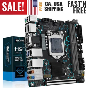 LGA 1150 Dual LAN Motherboard DDR3 H97 STRONG NVMe M.2 WIFI M.2 VGA/HDMI/DP/COM - Picture 1 of 16