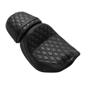 Black Driver & Passenger Seat Fit For Harley CVO Street Road Glide 2023-2024 - Picture 1 of 15