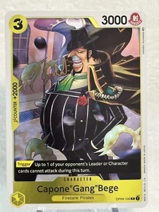 One Piece TCG OP04-100 Capone “Gang” Bege  Rare English - Picture 1 of 6