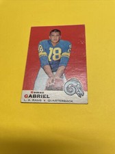 ROMAN GABRIEL 1969 TOPPS LOS ANGELES RAMS LEGEND # 125 FOOTBALL CARD
