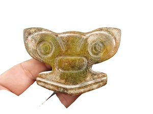 Jade antiguo chino, colección, cultura Hongshan, choi raro, colgante Q(669) - Imagen 1 de 5