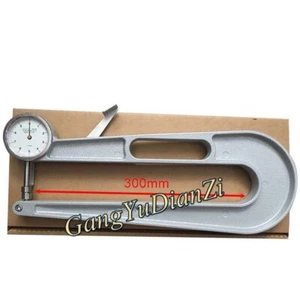 1PZ NUOVO PER CALATI 300mm Puntatore Pelle Metallo Plastica Spessore Misuratore - Foto 1 di 2