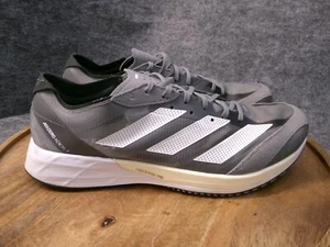 Adidas Mens Adios 7 Adizero Gray Metallic #GV7071 Running Shoes Size 12 US - Picture 1 of 11