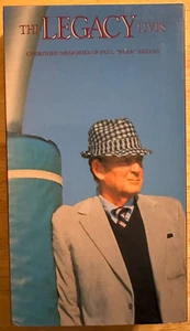 The Legacy Lives: Cherished Memories of Paul "Bear" Bryant (VHS, 1991) TESTED - Picture 1 of 6