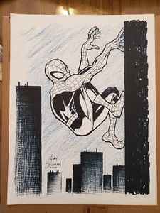 ORIGINAL ART/LITHOGRATH SPIDER-MAN BY GARY SHIPMAN 13" X 17" - Picture 1 of 3