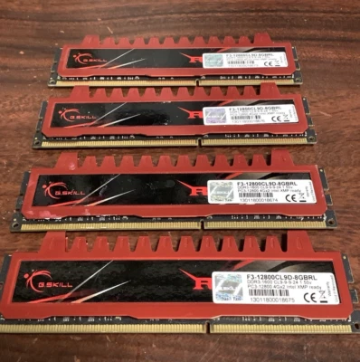 16GB G.SKILL Ripjaws 4x4GB DDR3 RAM Modules F3-12800CL9D-8GBRL PC3-12800 1600MHz - Image 1 of 3