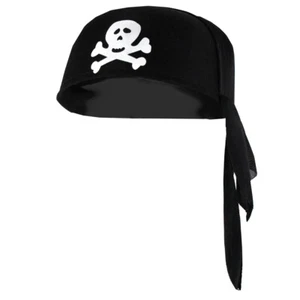 Pirate Durag Do-rag Calavera Gorra Disfraz Accesorio Sombrero Estructurado - Imagen 1 de 5
