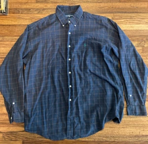 Ralph Lauren Blake Mens XL Shirt Blue Gren Button Down - Picture 1 of 5