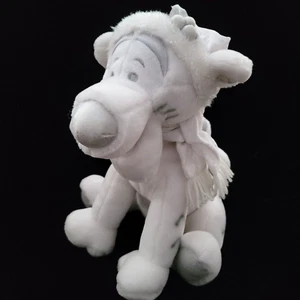 DISNEY STORE Exclusive Tigger Plush Snowflake Pals White Silver Sparkle 13" EUC - Picture 1 of 11