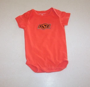 Infant Boy's Creative Knitwear "OSU" Orange Cotton T-Shirt 0-3 Months - Picture 1 of 2