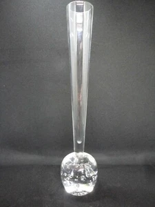 Jarrón Kosta Suecia 10" vidrio transparente con burbujas - Imagen 1 de 2