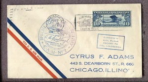 Scott No. C10 - Special Flight Lindburgh Day to Chicago 8/15/24 - Picture 1 of 2