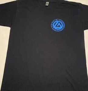 Gracie Fighter BJJ Brazilian Jiu Jitsu T-shirt Tee MMA  2 sided blue - Picture 1 of 2
