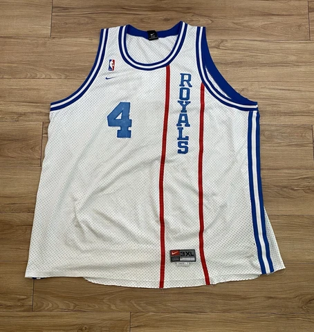 Nike Swingman Sacramento Kings Chris Webber #4 “Royals” Jersey 3XL Throwback Cover