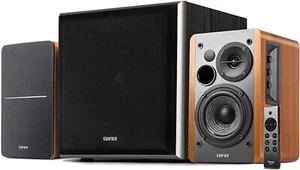 Edifier R1280DBs Active Bluetooth Bookshelf Speakers with T5 Subwoofer Bundle - Picture 1 of 12