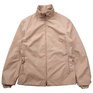 Prada Gore-Tex Women's Beige Funnel Neck Zip Up Jacket Size UK 14 108107 Vintage - Picture 1 of 8