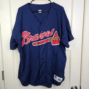 Vtg Atlanta Braves Dion Sanders #24 MLB Russell Athletic Diamond Collection 52 - Picture 1 of 4