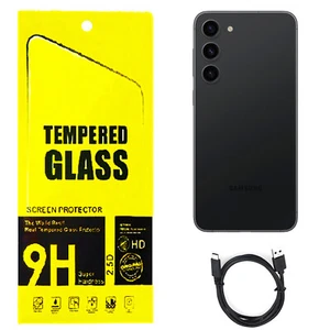 Displayschoner für Samsung Galaxy S23 Hartglas X 2er Pack + USB Ladegerät - Bild 1 von 4