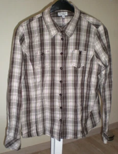 Damen Bluse Gina Laura Gr. M kariert langarm - Bild 1 von 5