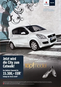 Suzuki Splash GERMANY NEXT TOPMODEL EDITION Prospekt Brochure Depliant 04/2009 - Picture 1 of 1
