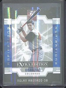2009 Dornuss Elite Extra Edition Aspirations Diecut #6 Nolan Arenado No 84 of 20