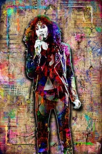 Cher 13 x 19 Zoll Poster Cher singende Pop-Art kostenloser Versand USA - Bild 1 von 8