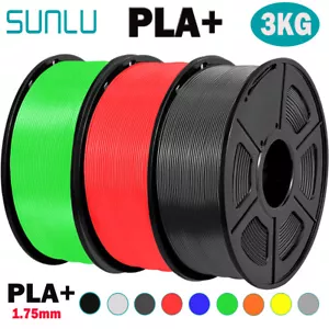 3 kg filamento stampante 3D SUNLU PLA Plus 1,75 mm PLA+ 1 KG/ROTOLO +/-0,02 mm multicolore - Foto 1 di 41