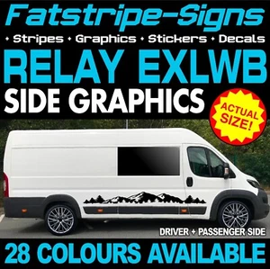 passend für CITROEN RELAIS L4 EXLWB GRAFIK AUFKLEBER STREIFEN CAMPER VAN WOHNMOBIL - Bild 1 von 2