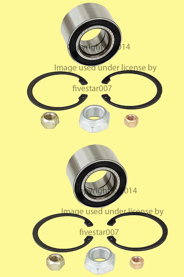 Juego de 2 kits de cojinetes de rueda delantera de suspensión de eje izquierdo + derecho OEM para Volkswagen VW Foto 1 de 1