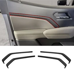 Bright black Inner Door Decor Trim 4pcs For Chevrolet Colorado 2023-2026 - Bild 1 von 8