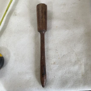 Antique Wooden Fishing Priest By WM? - Picture 1 of 8