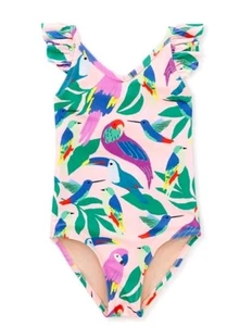 tea collection girls' tropical print swimsuit  - Picture 1 of 5