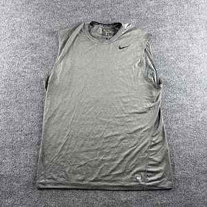 Nike Pro Combat Fitted Dri-FIT Training ärmelloses Shirt Herren XL grau Tank Top - Bild 1 von 7