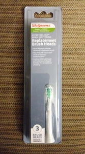 Paquete de 3 cabezales de repuesto para cepillo de dientes blanqueador sónico Walgreens Effectaclean - Imagen 1 de 2